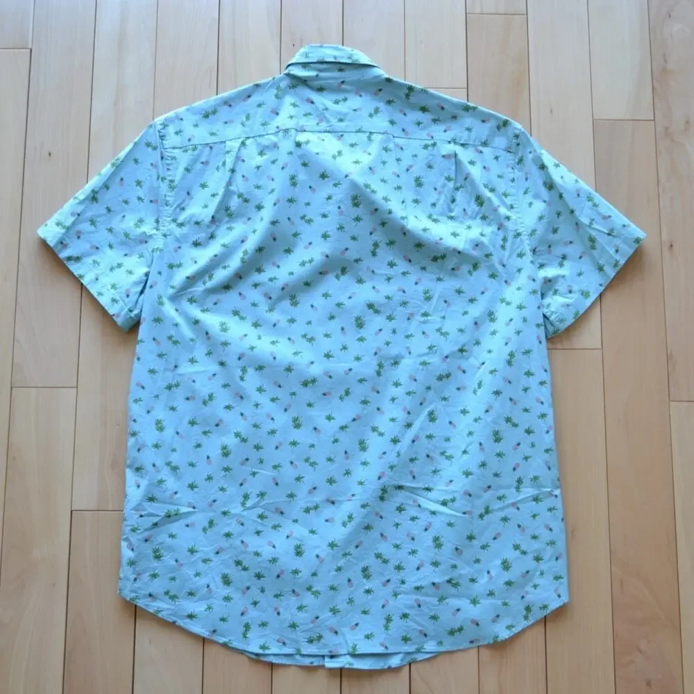 J Crew Pineapple Short Sleeve Tee Size L Flex